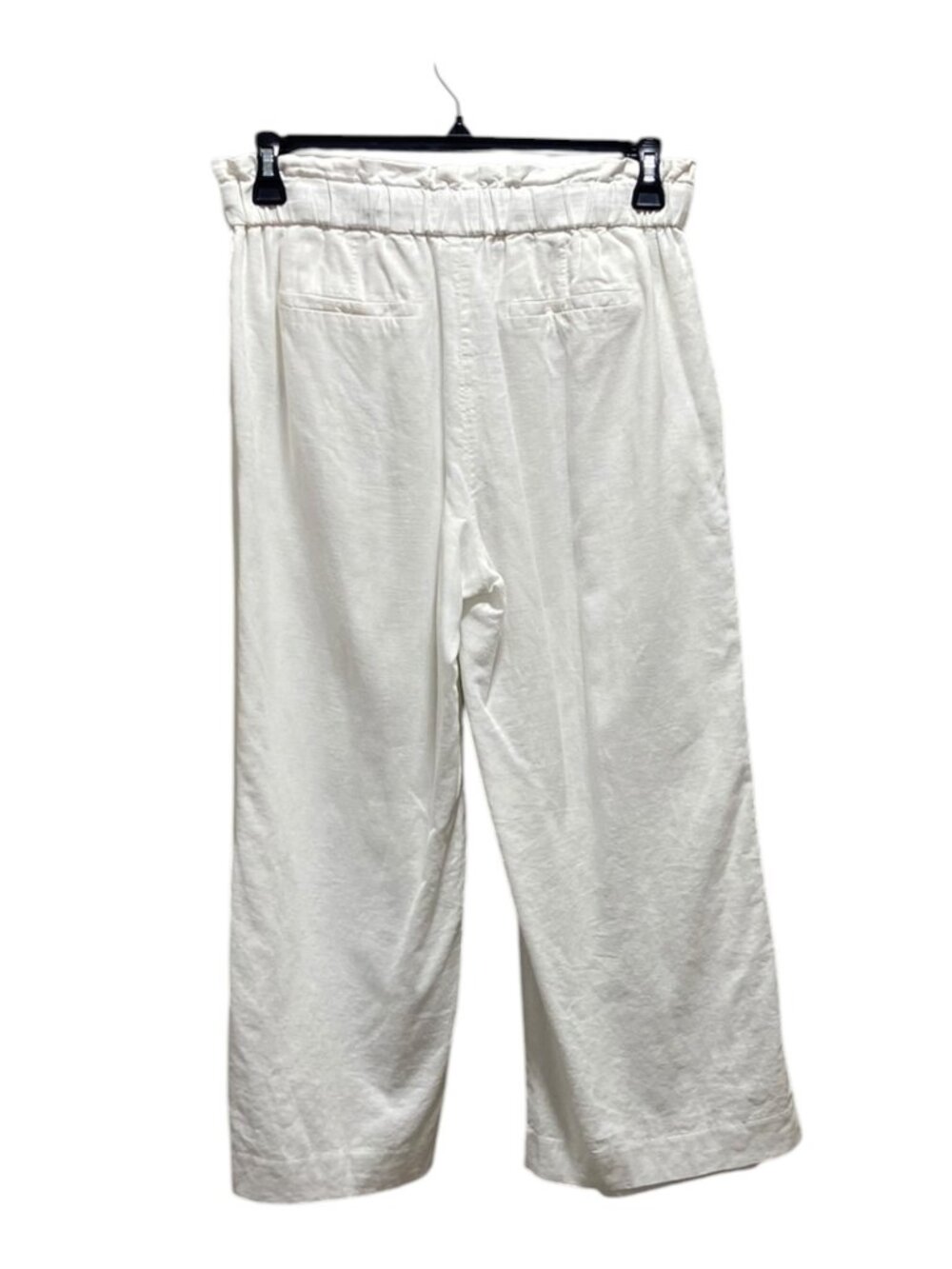 1901 Linen Blend Lined Pants White Size M Beach Coastal Minimalist Vacation Cute - Picture 12 of 14